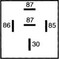 Picture of Hella Relay Mini Iso 5 Pole 24V Spst D87