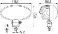 Picture of Hella Work Lamp Na 0Gr Md1224 Dt Ov90 1Gb