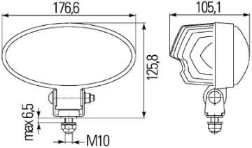 Picture of Hella Work Lamp Na 0Gr Md1224 Dt Ov90 1Gb