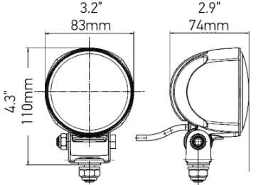 Picture of Hella Work Lamp Na 0Gr Md1224 Lt M704 1G0