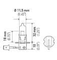 Picture of Hella Bulb H3 12V 55W Pk22S T325 +50