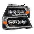 Picture of AlphaRex 04-08 Ford F-150 No 2004 Heritage NOVA-Series LED Proj HL Alpha-Blk w-Actv Lgt - Seq- Sig