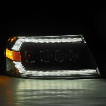 Picture of AlphaRex 04-08 Ford F-150 No 2004 Heritage NOVA-Series LED Proj HL Alpha-Blk w-Actv Lgt - Seq- Sig