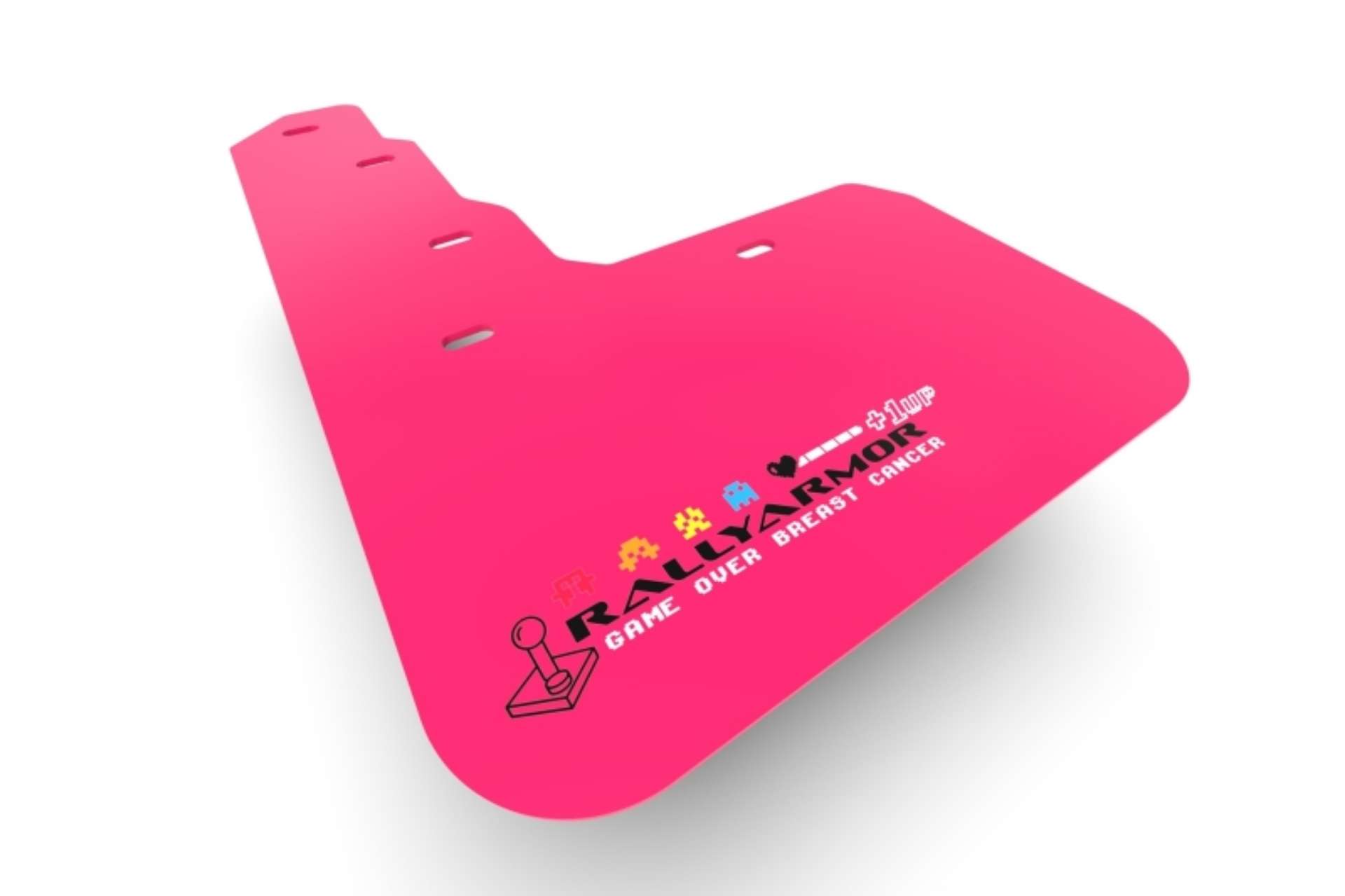 Picture of Rally Armor 08-17 Mitsubishi EVO X Pink Mud Flap BCE Logo