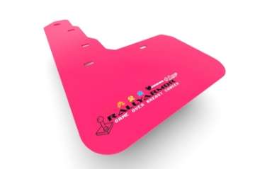 Picture of Rally Armor 15-21 MKVII VW Golf-GTI Pink Mud Flap BCE Logo