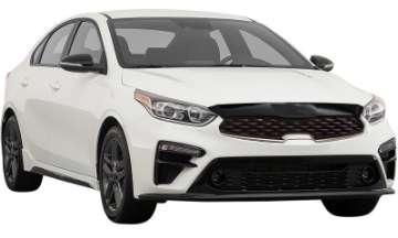 Picture of AVS 19-23 Kia Forte Aeroskin Low Profile Hood Shield - Smoke