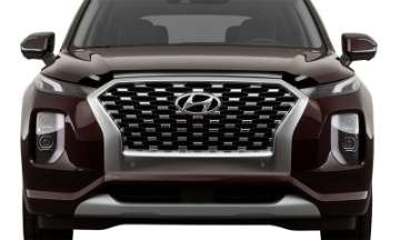 Picture of AVS 20-23 Hyundai Palisade Aeroskin Low Profile Hood Shield - Smoke