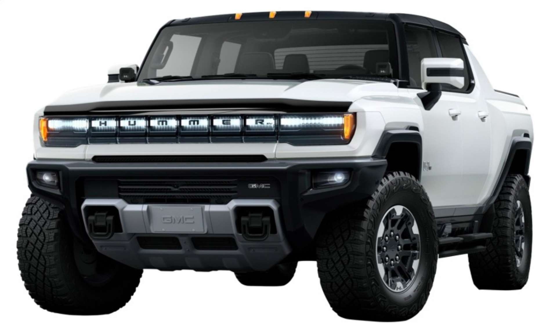 Picture of AVS 22-23 GMC Hummer EV Aeroskin Low Profile Hood Shield - Smoke