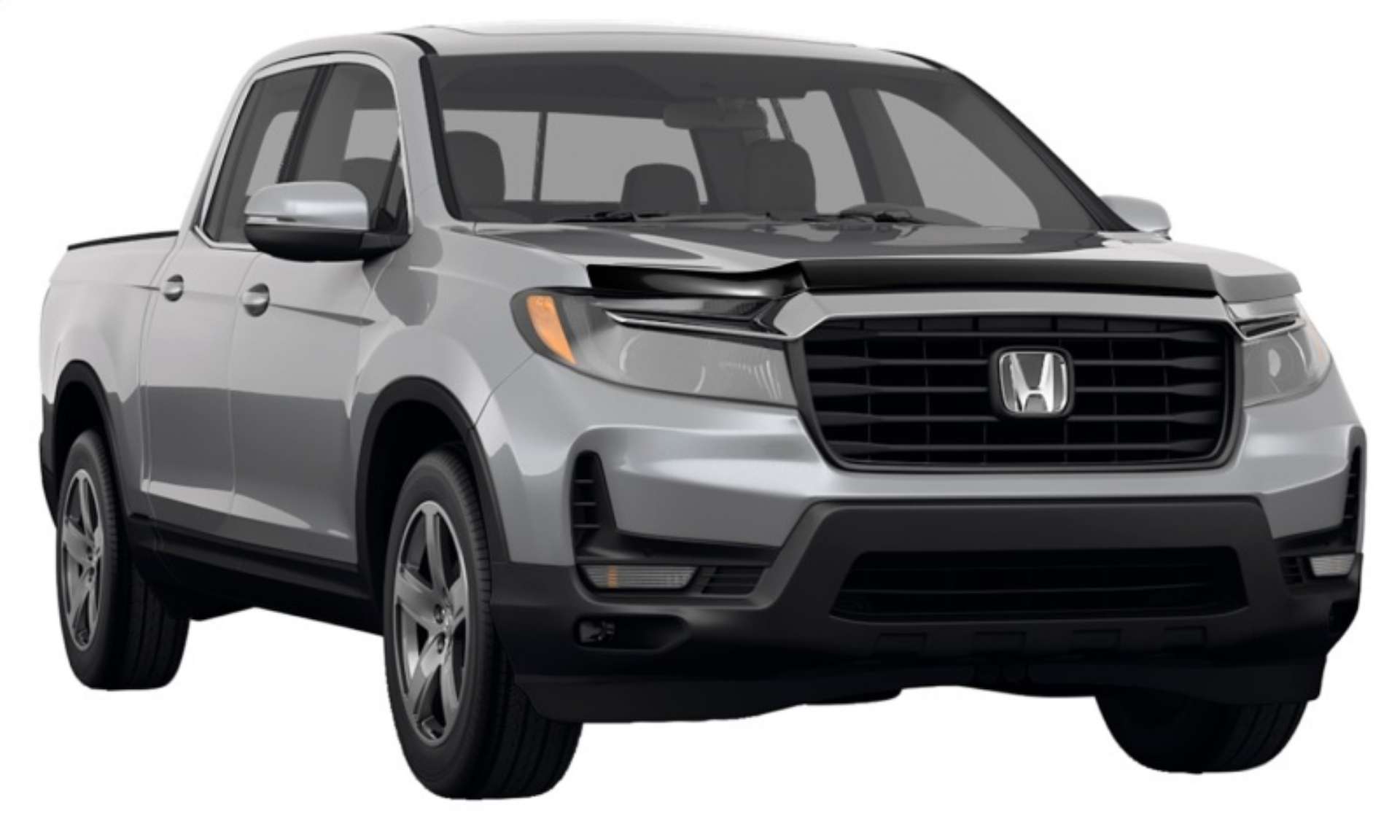 Picture of AVS 21-22 Honda Ridgeline - 2022 Honda Passport Aeroskin Low Profile Hood Shield - Smoke