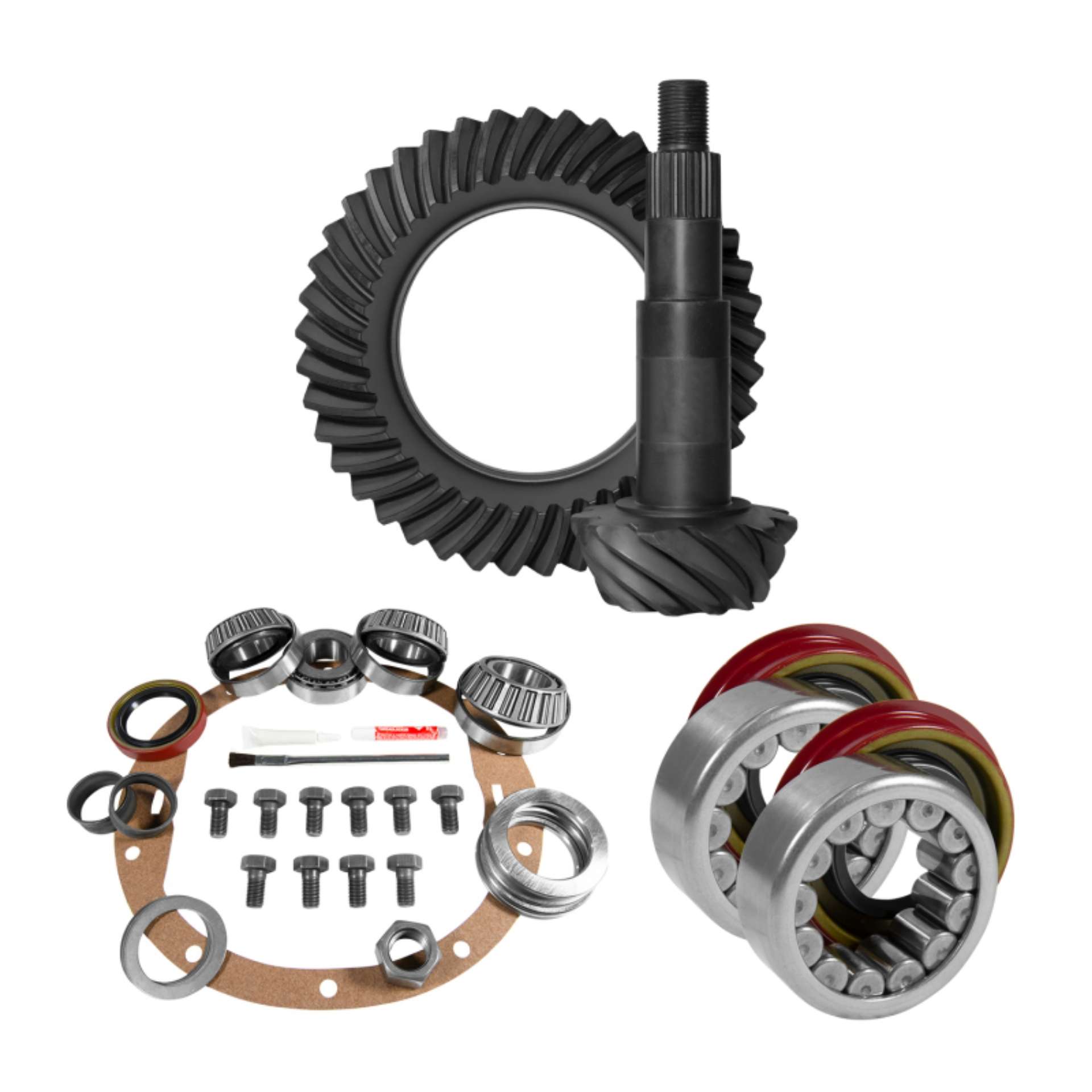 Picture of Yukon 8-5in GM 3-73 Rear Ring & Pinion Install Kit Axle Bearings 1-625in Case Journal