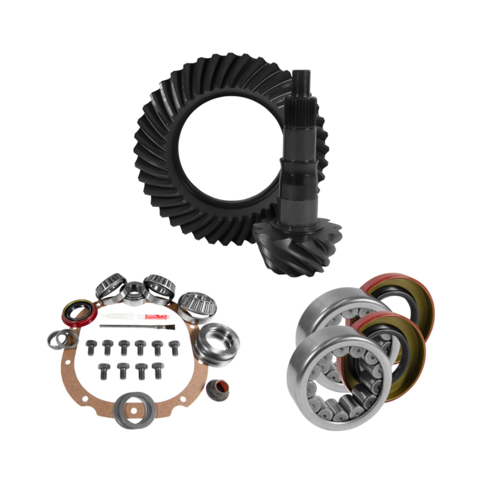 Picture of Yukon 8-8in Ford 3-55 Rear Ring & Pinion Install Kit 2-99in OD Axle Bearings and Seals