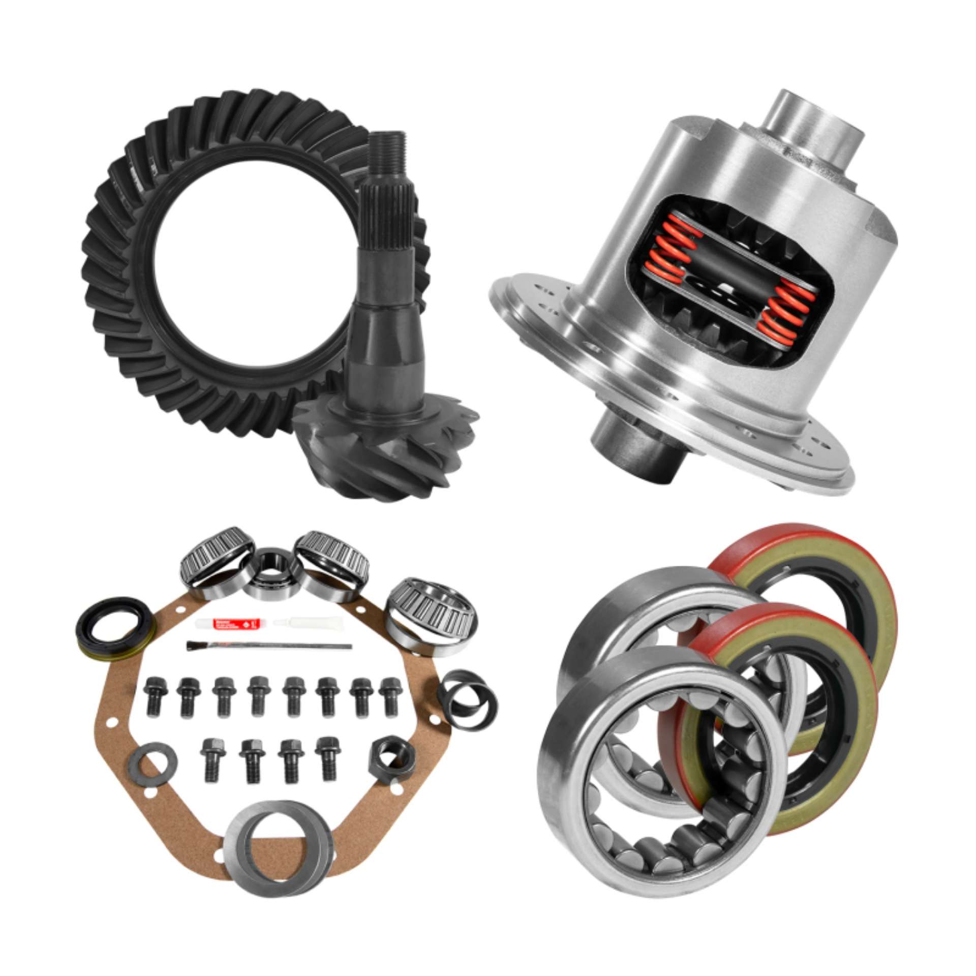 Picture of Yukon 9-25in CHY 3-91 Rear Ring & Pinion Install Kit 31 Spline Positraction 1-62in Axle Bearings