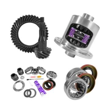 Picture of Yukon 9-75in Ford 3-55 Rear Ring & Pinion Install Kit 34 Spline Positraction 2-99in Axle Bearing