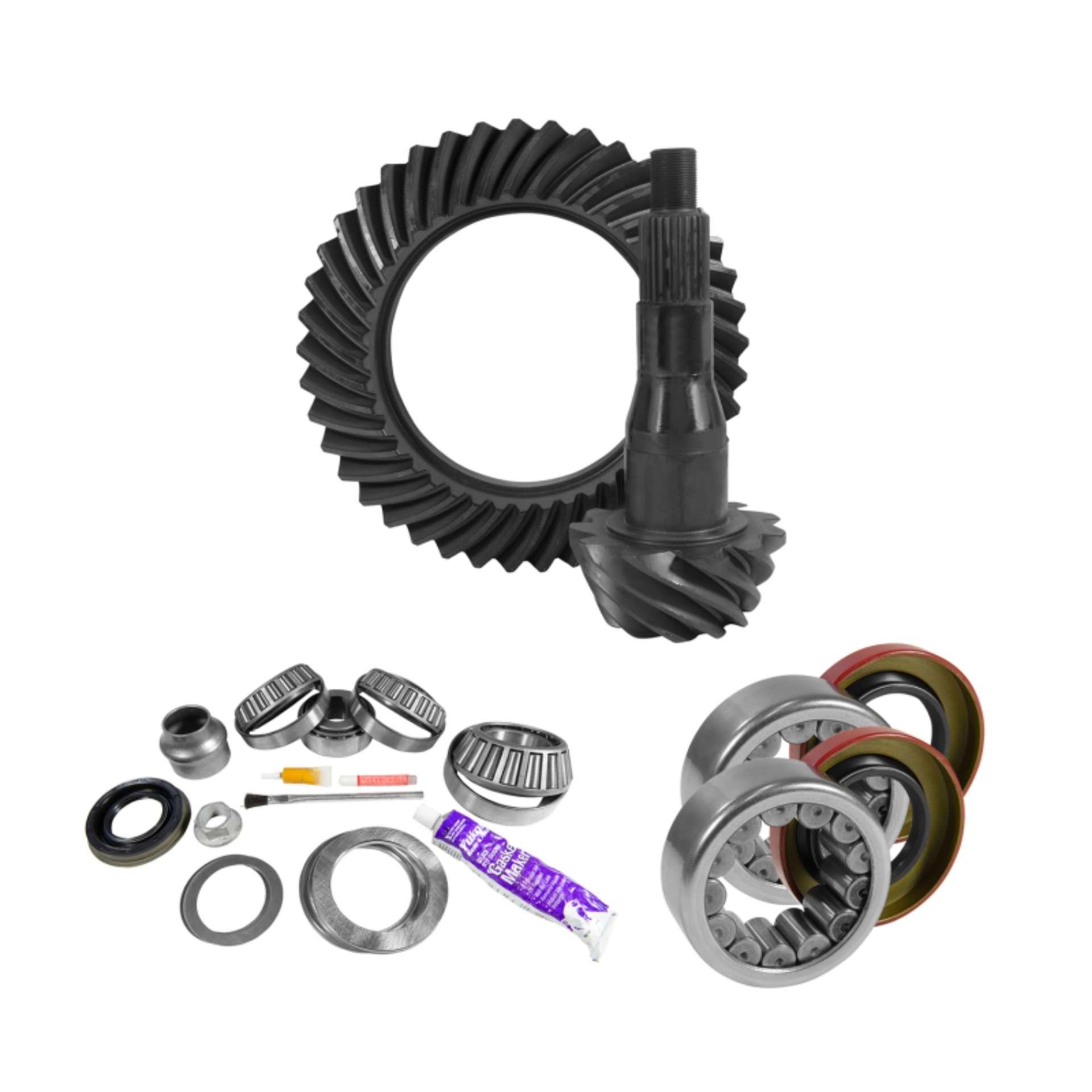 Picture of Yukon 9-75in Ford 3-73 Rear Ring & Pinion Install Kit Axle Bearings and Seal