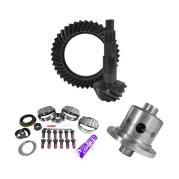 Picture of Yukon 11-5in AAM 3-73 Rear Ring & Pinion Install Kit Positraction 4-125in OD Pinion Bearing