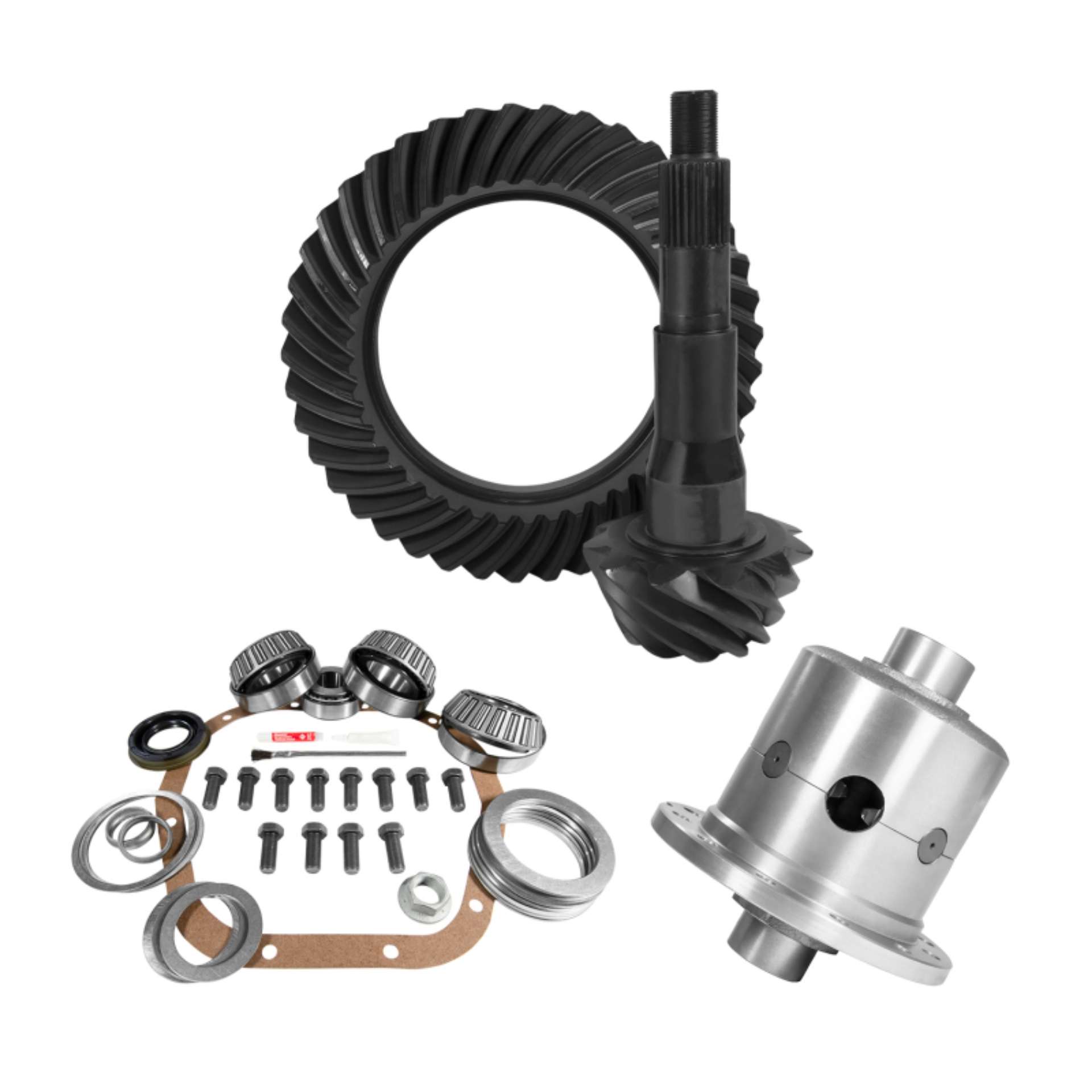 Picture of Yukon 10-5in Ford 4-11 Rear Ring & Pinion Install Kit 35 Spline Positraction