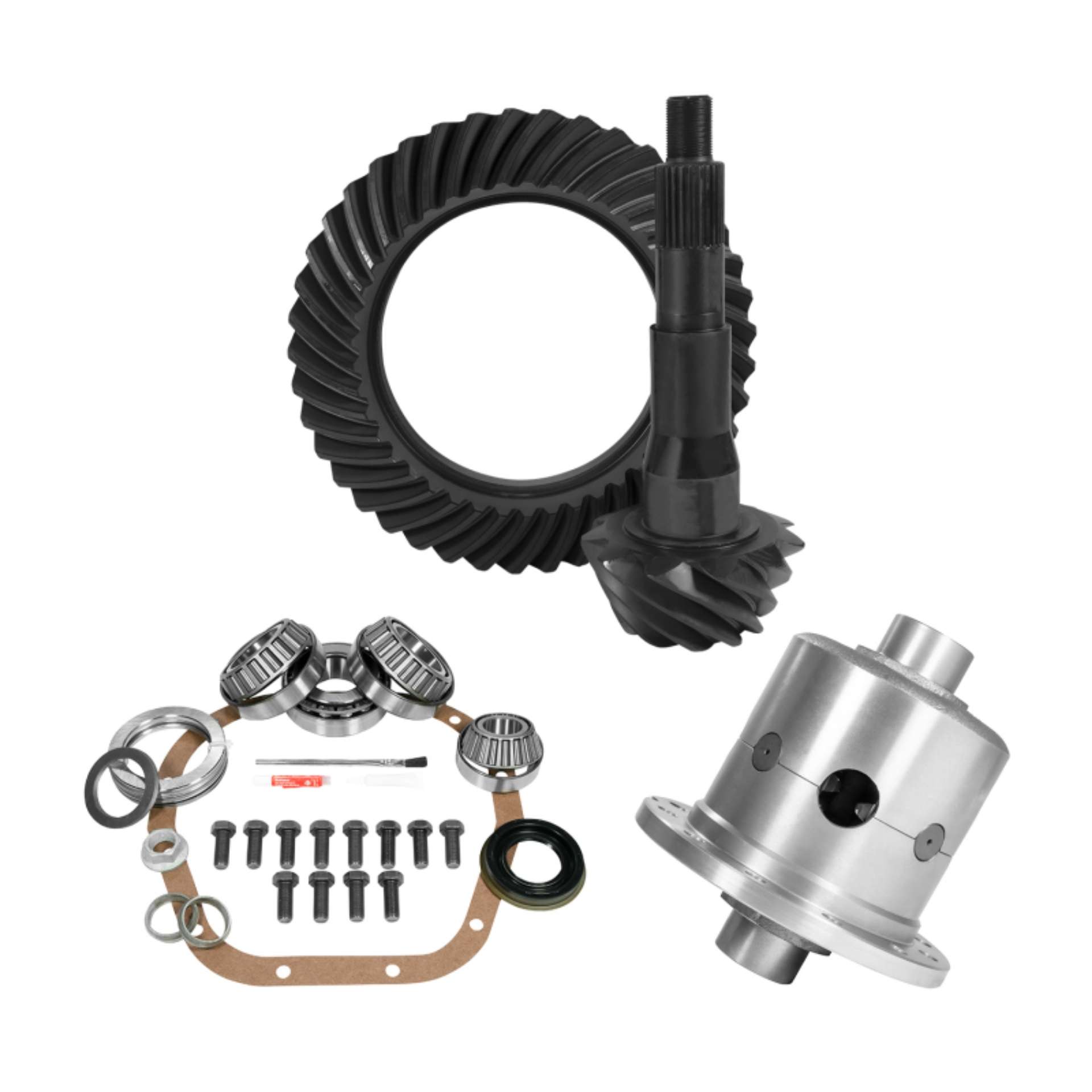 Picture of Yukon 10-5in Ford 4-11 Rear Ring & Pinion Install Kit 35 Spline Positraction