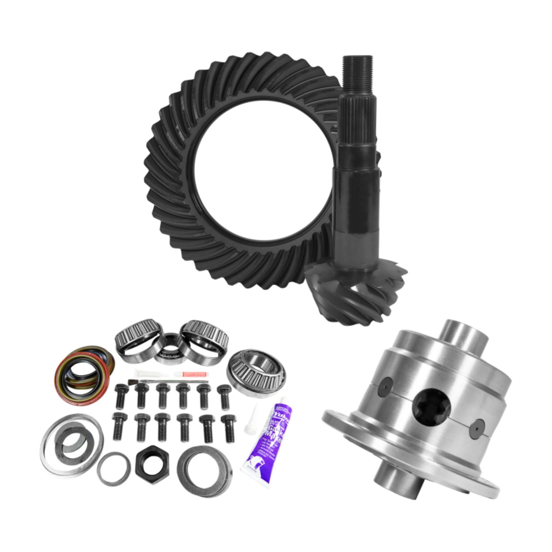 Picture of Yukon 11-25in Dana 80 3-54 Rear Ring & Pinion Install Kit 35 Spline Positraction 4-375in BRG