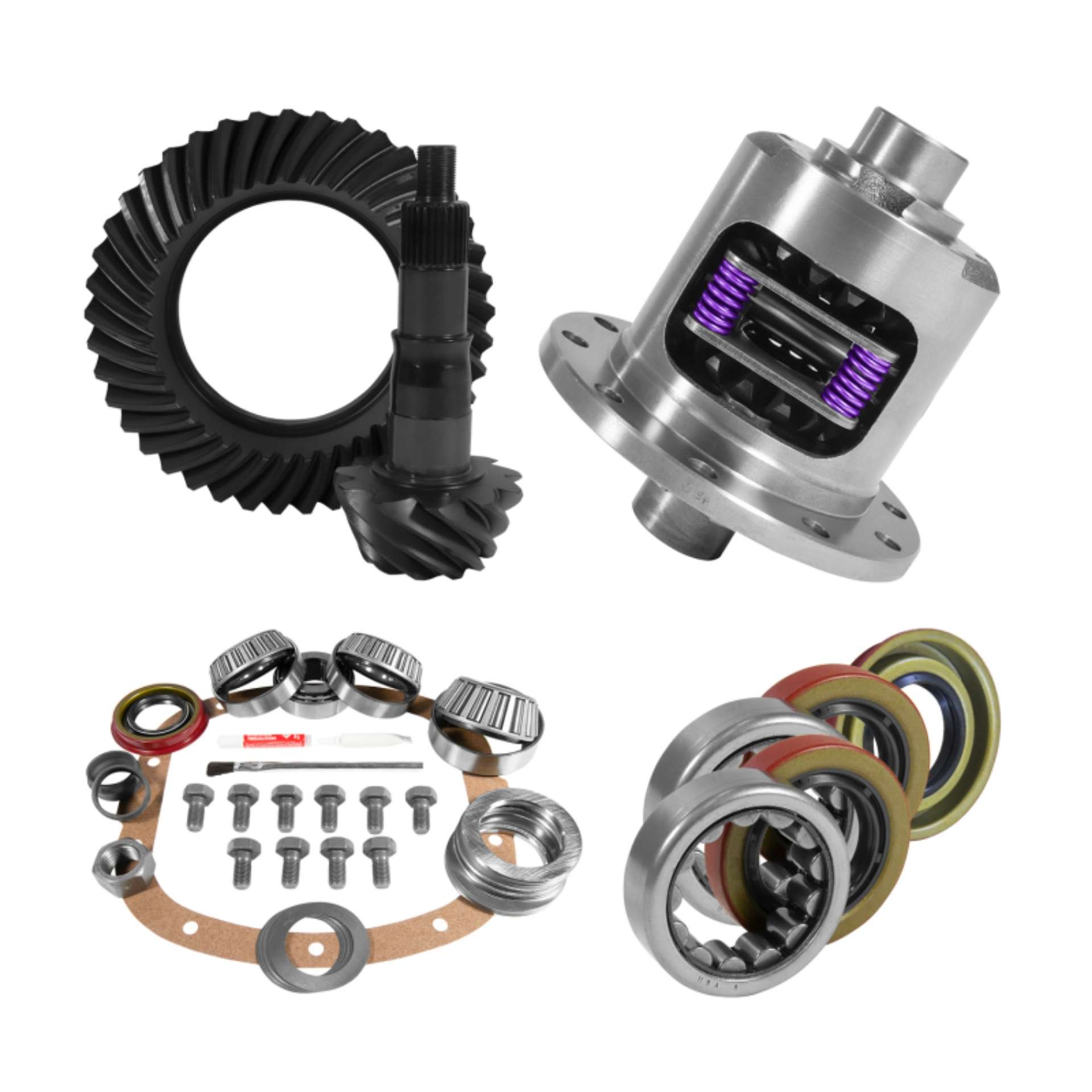 Picture of Yukon 7-5in-7-625in GM 3-23 Rear Ring & Pinion Install Kit 28 Spline Positraction Axle Bearings