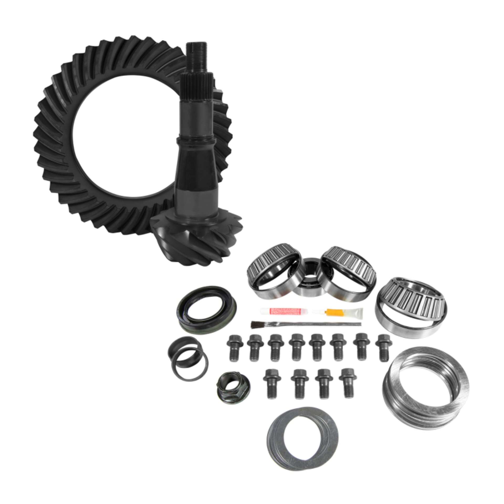 Picture of Yukon 9-5in GM 3-42 Rear Ring & Pinion Install Kit Axle Bearings and Seals