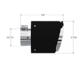 Picture of MBRP Universal Carbon Fiber Tip 2-5in ID - 5in OD Out - 6-5in Length Angle Cut Dual Wall