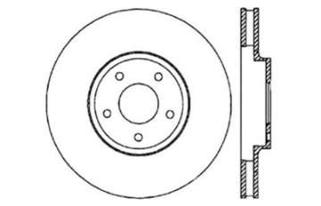 Picture of StopTech 06-07 350Z - 05-07 G35 exp Sport- 06-07 G35X SportStop Slotted & Drilled Front Left Rotor