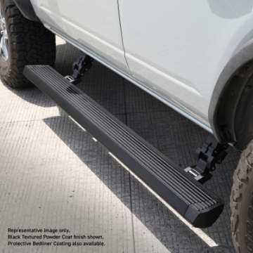 Picture of RealTruck 07-17 Jeep Wrangler 4dr VoltStep Electric Running Board Kit Cut Req- - Bedliner Coating