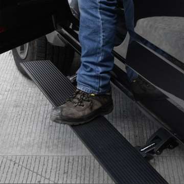 Picture of Go Rhino 22-23 Toyota Tundra CrewMax Cab 4dr E-BOARD E1 Electric Running Board Kit - Tex- Blk