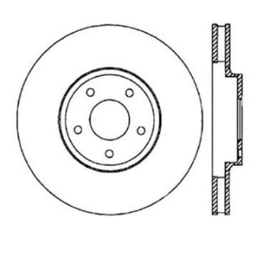 Picture of StopTech 06-07 350Z - 05-07 G35 exp Sport- 06-07 G35X SportStop Slotted & Drilled Front Right Rotor