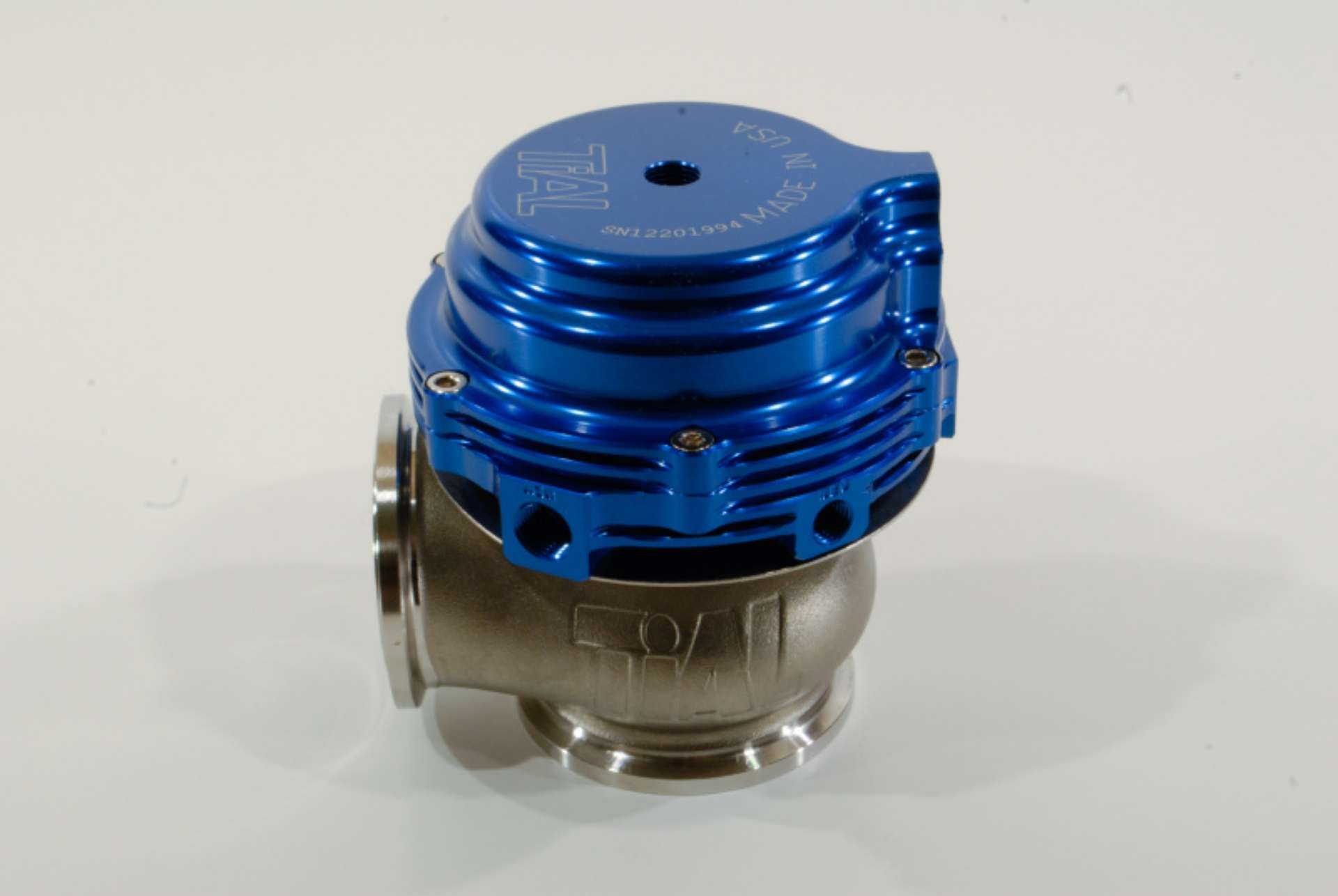 Picture of TiAL Sport MVR Wastegate 44mm 7-25 PSI w-Clamps - Blue