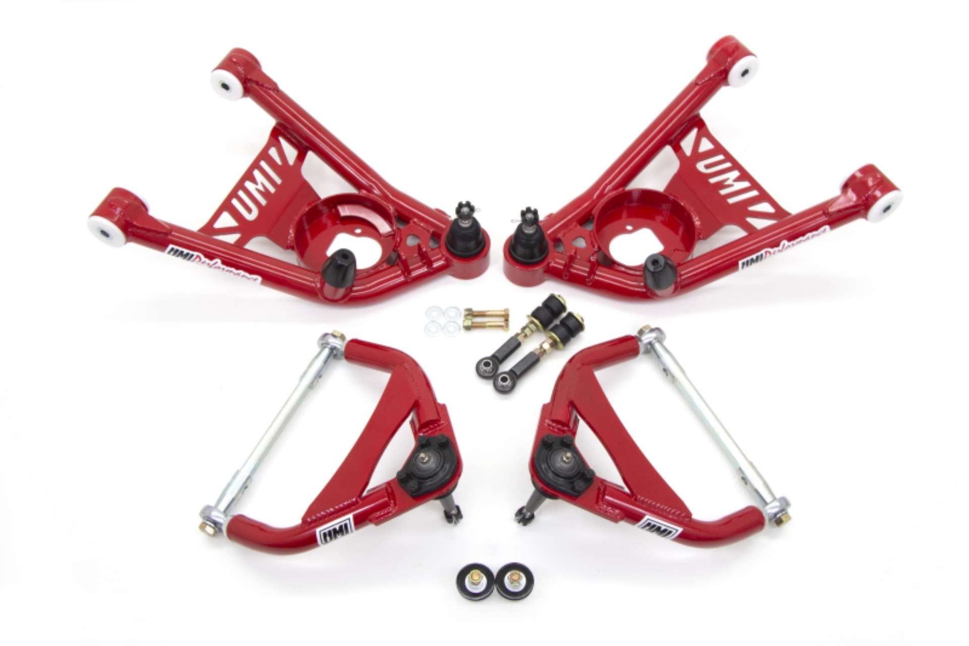 Picture of UMI Performance 64-72 GM A-Body Tubular Upper & Lower Front A-Arm Kit- Delrin Bushings