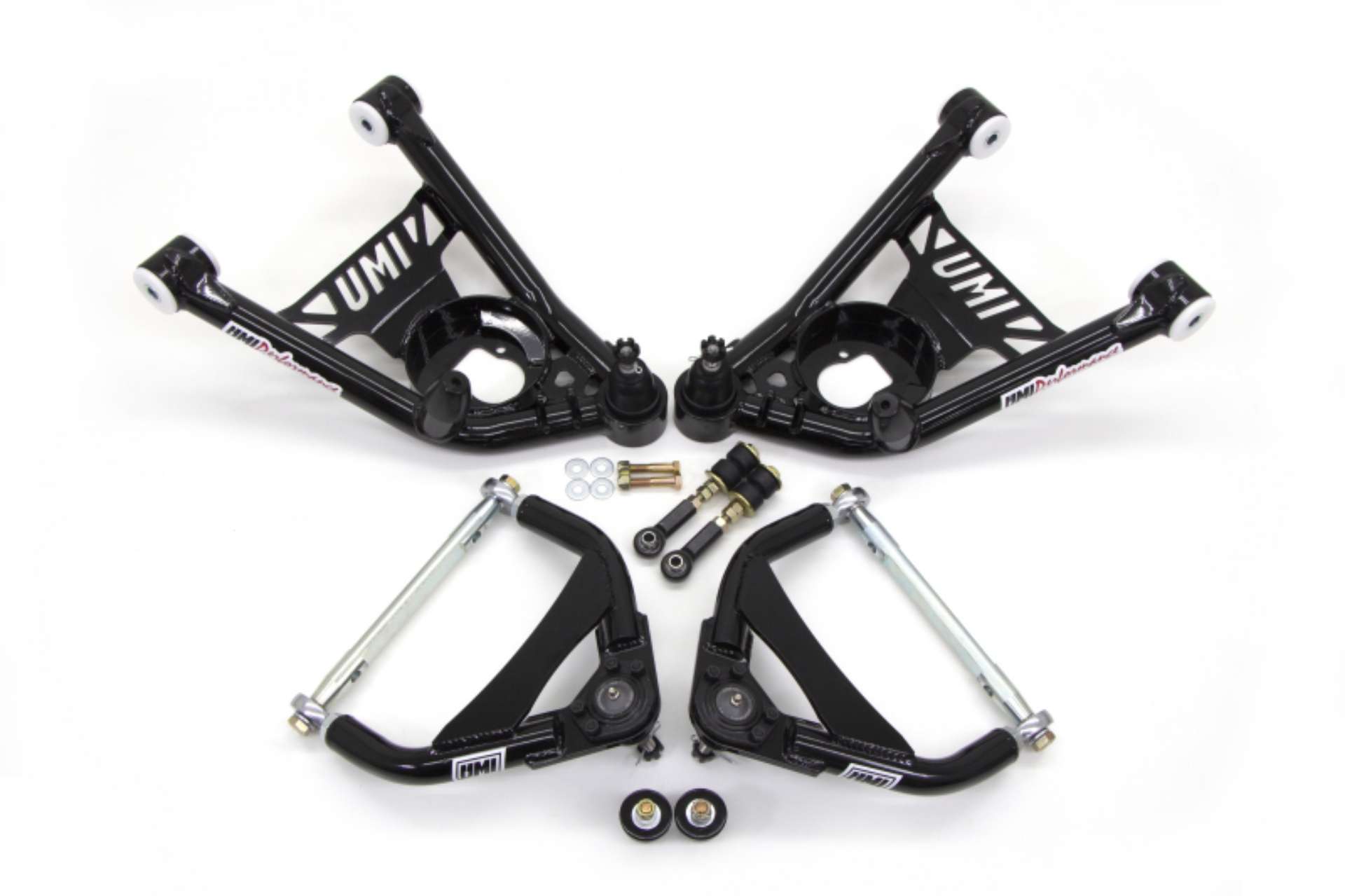 Picture of UMI Performance 64-72 GM A-Body Tubular Upper & Lower Front A-Arm Kit- Delrin Bushings