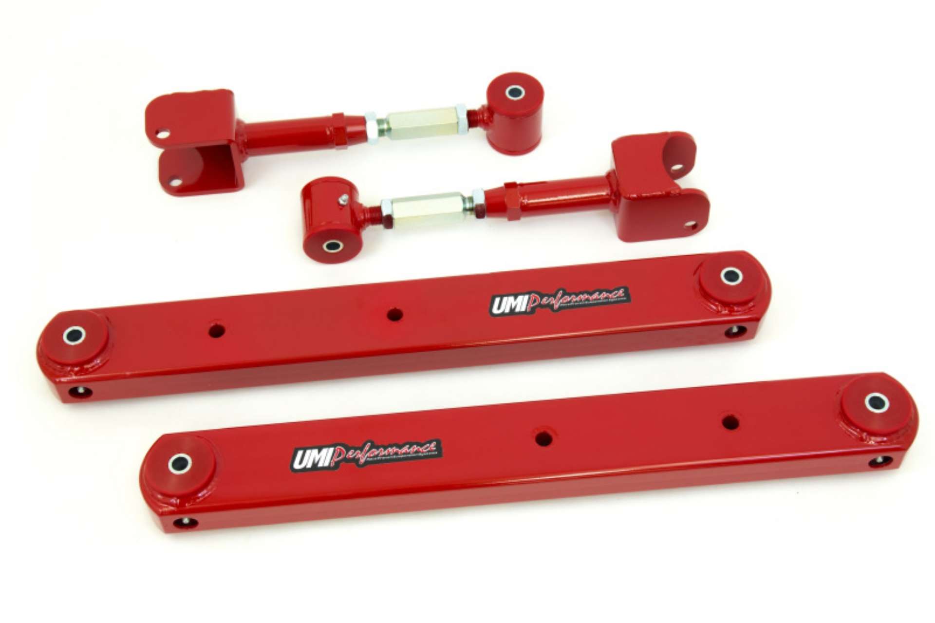 Picture of UMI Performance 64-67 GM A-Body Rear Control Arm Kit Fully Boxed Lowers Adjustable Uppers