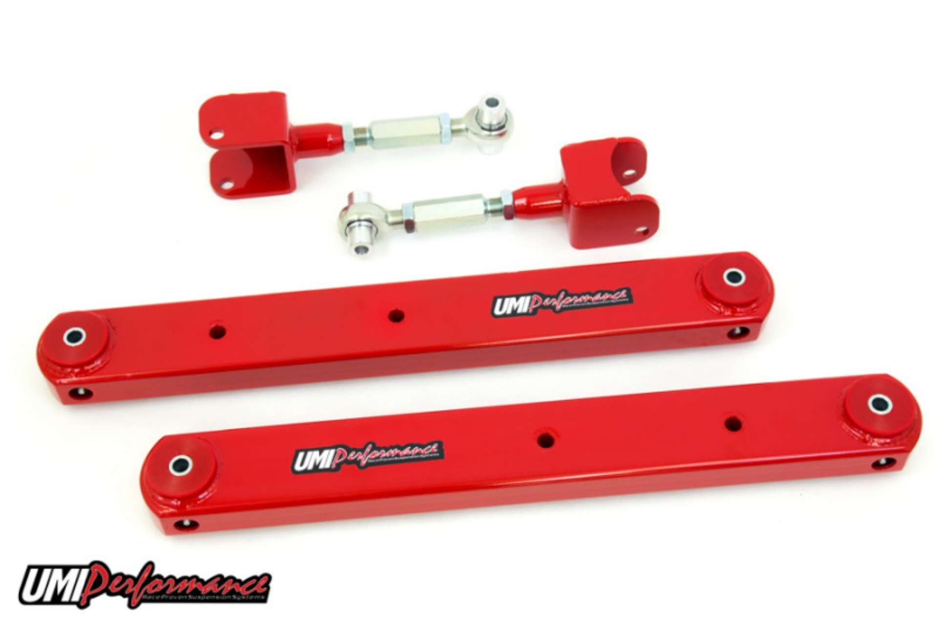 Picture of UMI Performance 78-88 GM G-Body Rear Control Arm Kit Fully Boxed Lowers Adjustable Uppers