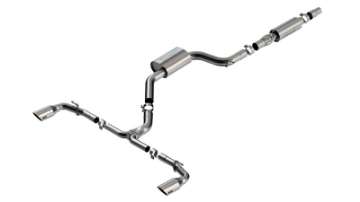 Picture of Borla 22-23 Volkswagen Golf GTI 2-0L AT-MT 3inch S-Type Cat-Back Exhaust - 4in Brushed SS Tips