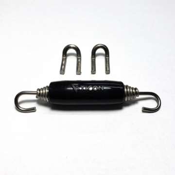 Picture of Stainless Bros Spring Tab Kit - Single SS304 1 Spring 2 Hook and 1 Black Silicone Sleeve