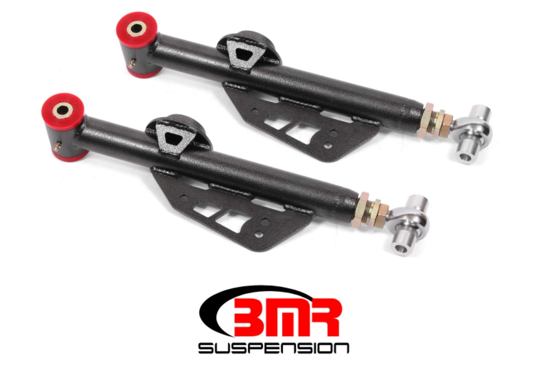 Picture of BMR 99-04 Ford Mustang Adj- Lower Control Arms Poly-Rod End Combo - Black Hammertone