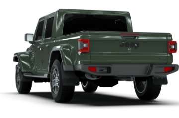 Picture of Rally Armor 19-24 Jeep Gladiator JT Incl- Overland-Sport-Sport S Black Mud Flap w-Army Green Logo