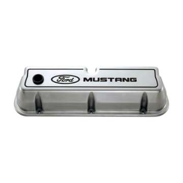 Picture of Ford Racing Ford 289-302-351W Die-Cast Valve Covers - Polished w-Black Logo