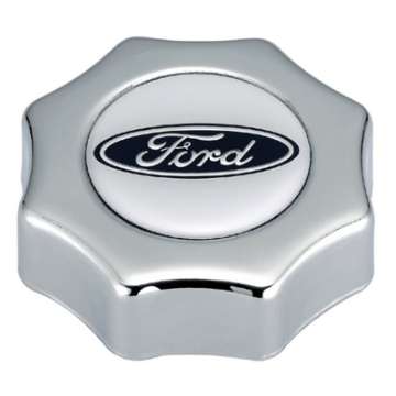 Picture of Ford Racing Ford Oval Logo Screw In Type Oil Fill Cap - Chrome Finish