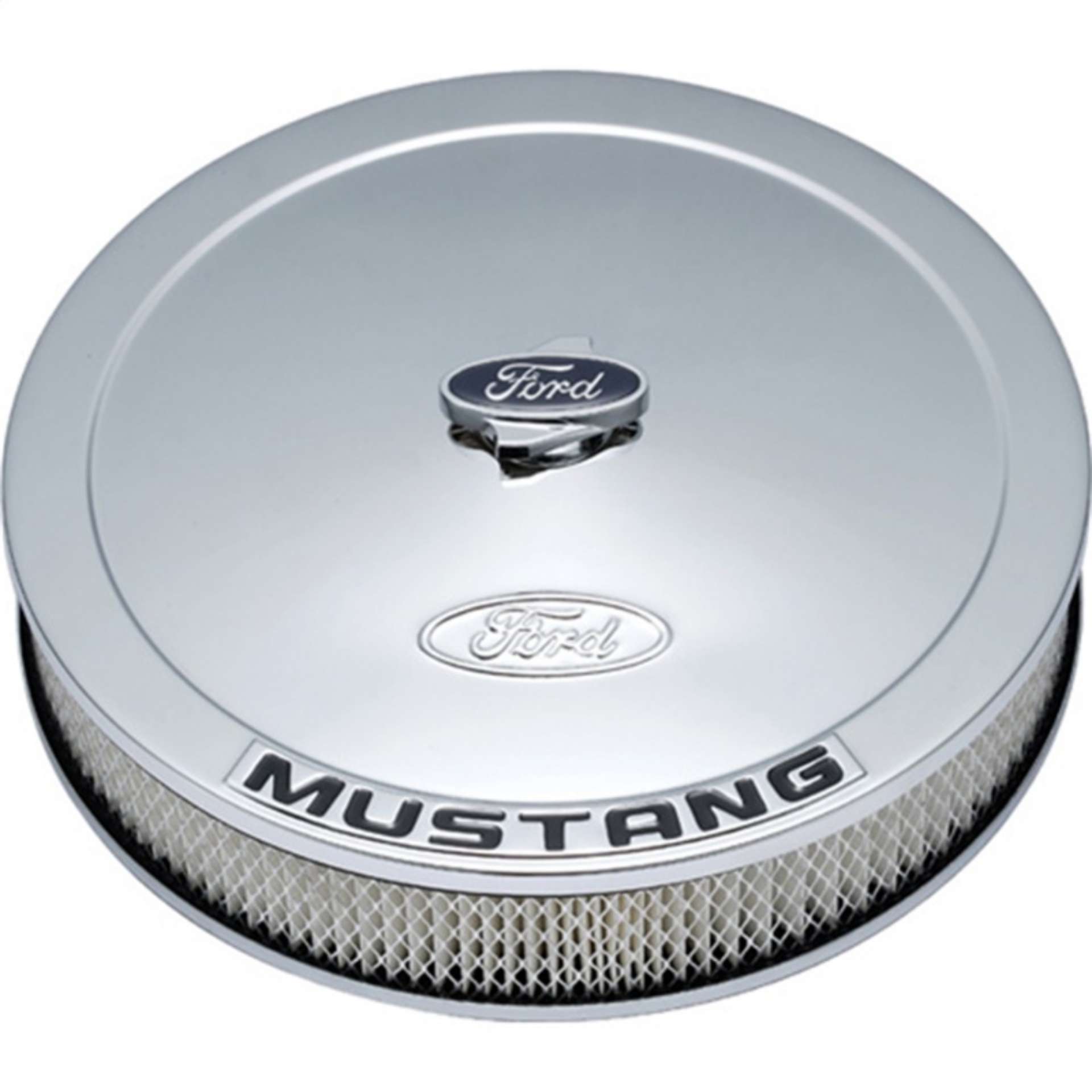 Picture of Ford Racing Air Cleaner Kit - Chrome w-Mustang Emblem