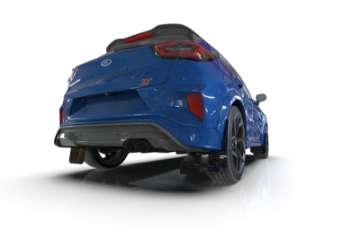 Picture of Rally Armor 20-24 Ford Puma ST Black Mud Flap w-Blue Logo