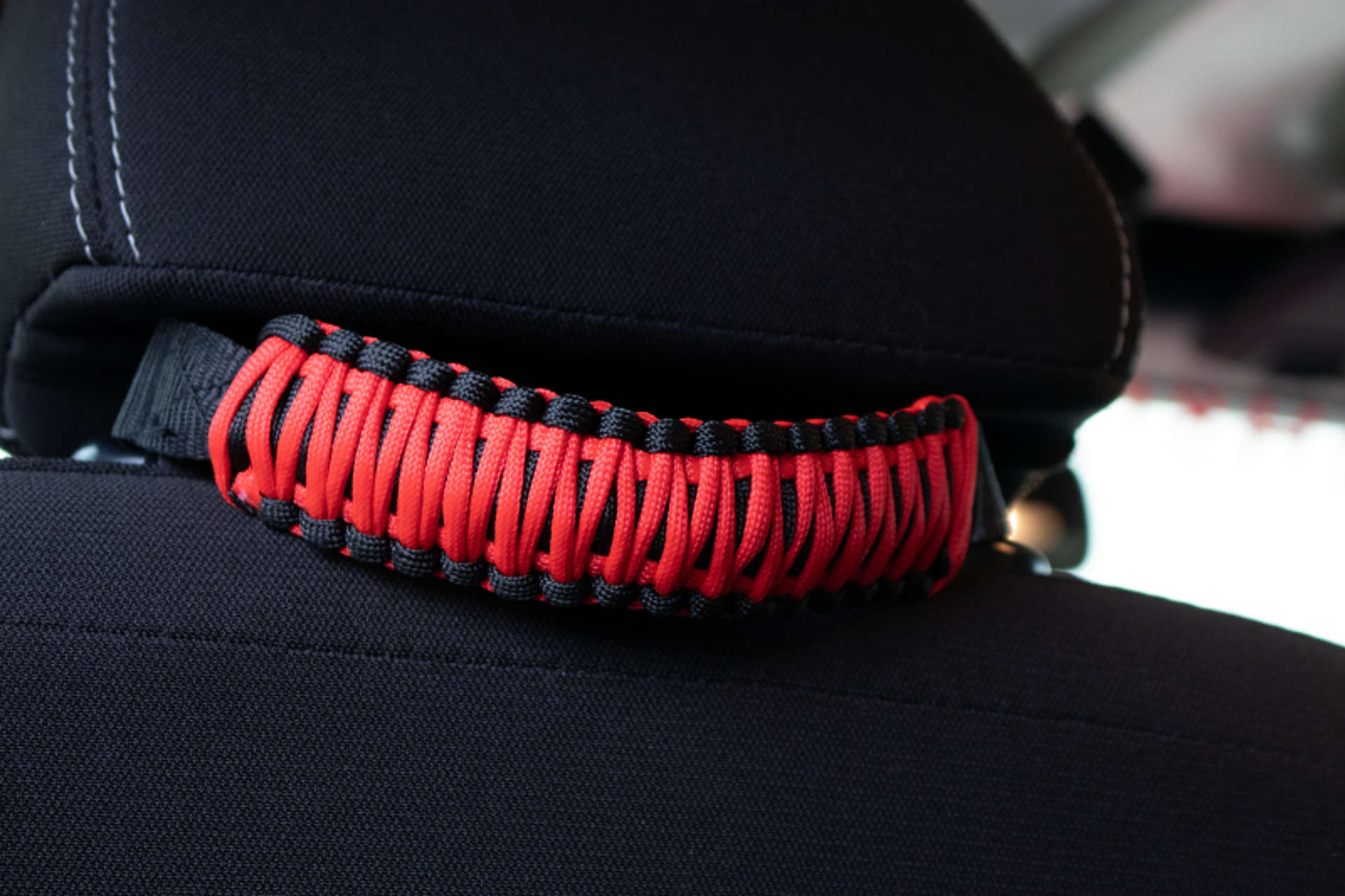 Picture of Fishbone Offroad Head Rest Paracord Grab Handles Red