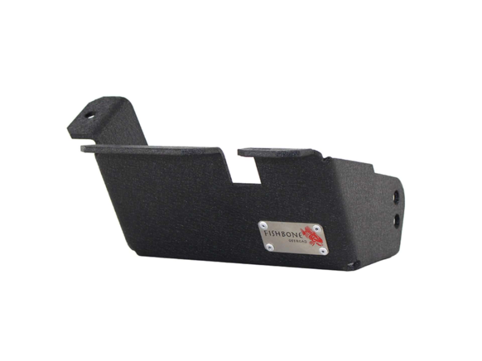 Picture of Fishbone Offroad 97-06 Jeep Wrangler TJ Steering Box Skid Plate - Black Textured Powdercoat