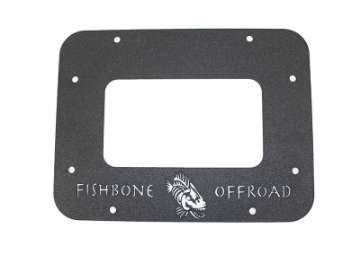 Picture of Fishbone Offroad 07-18 Jeep Wrangler JK Aluminum Tailgate Plate - Black Textured Powercoat