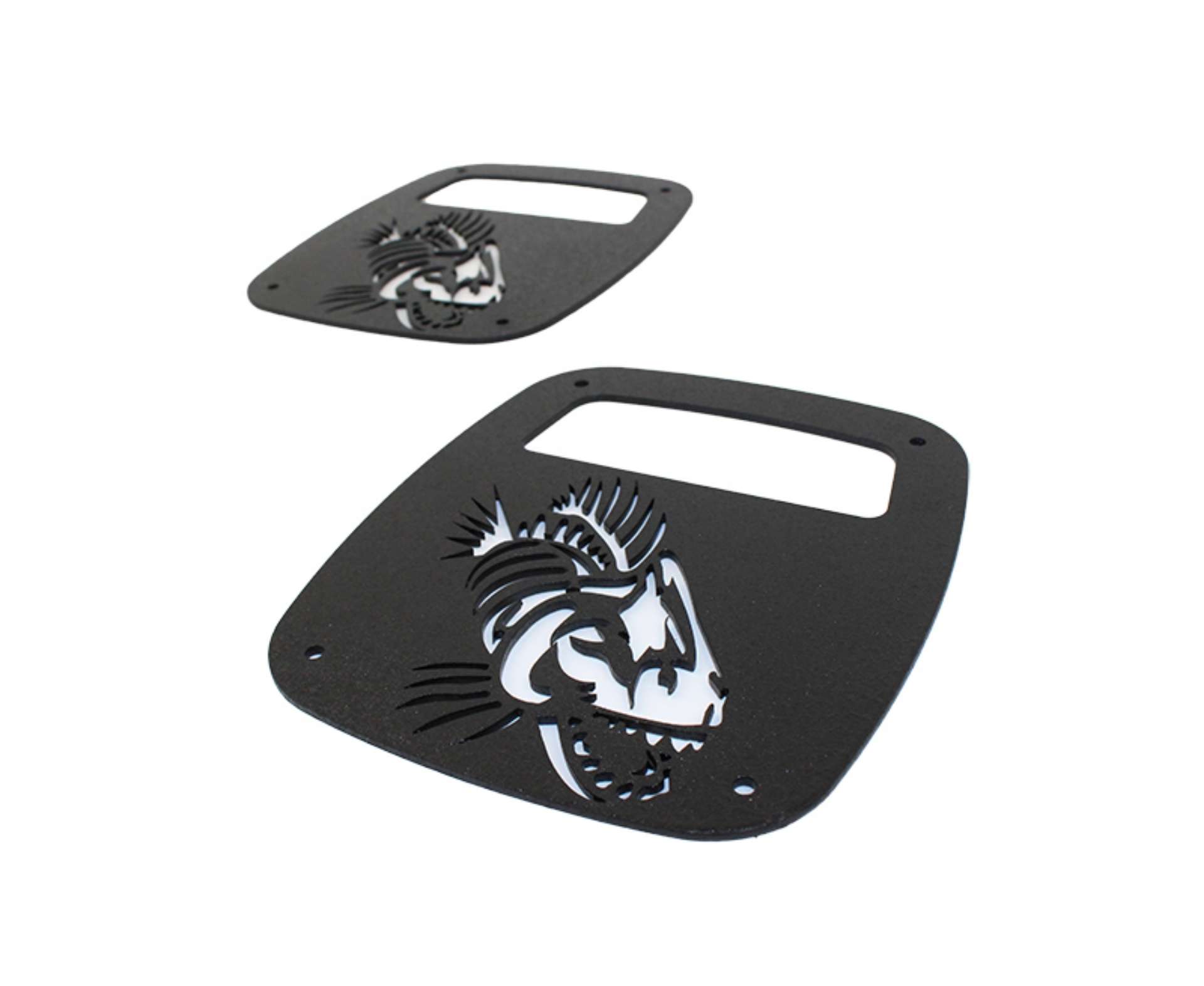 Picture of Fishbone Offroad Jeep Wrangler CJ YJ TJ Tail Light Covers - Black Textured Powdercoat