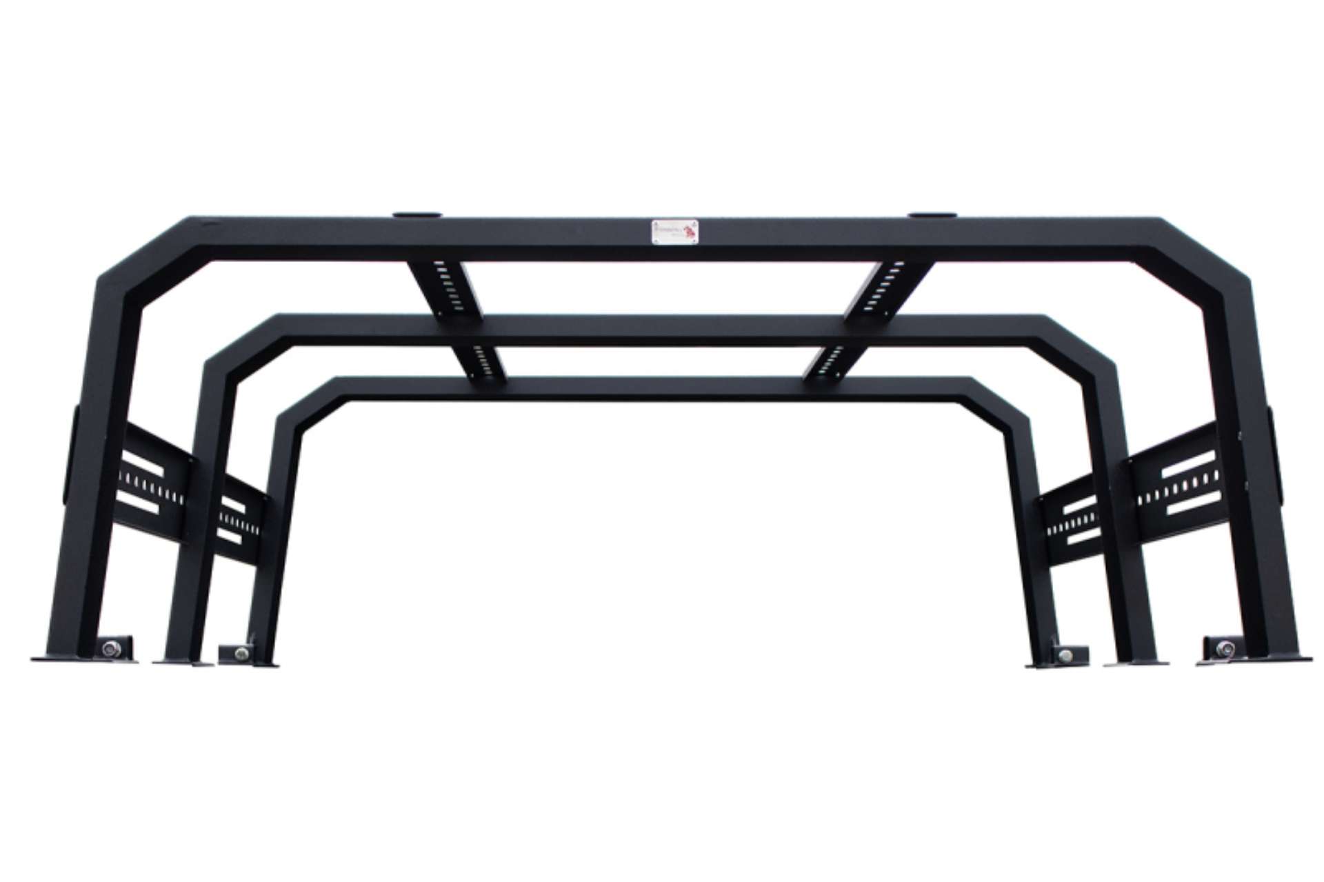 Picture of Fishbone Offroad 20+ Jeep Gladiator Bed Rack Full Tackle Rack - Black Powdercoat