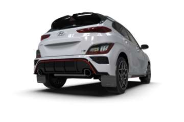 Picture of Rally Armor 22-23 Hyundai Kona N Black UR Mud Flap w-White Logo