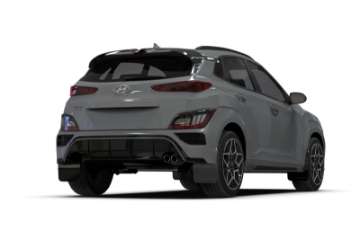 Picture of Rally Armor 22-23 Hyundai Kona N-Line Black UR Mud Flap w-Grey Logo