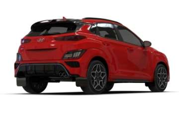 Picture of Rally Armor 22-23 Hyundai Kona N-Line Black UR Mud Flap w-Red Logo